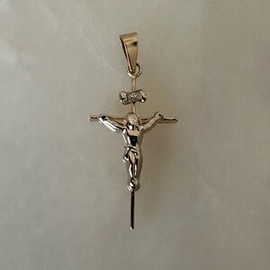 14k Solid Gold Jacmel Crucifix